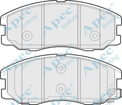 APEC BRAKING pad1574 -  Комплект тормозных колодок, дисковый тормоз